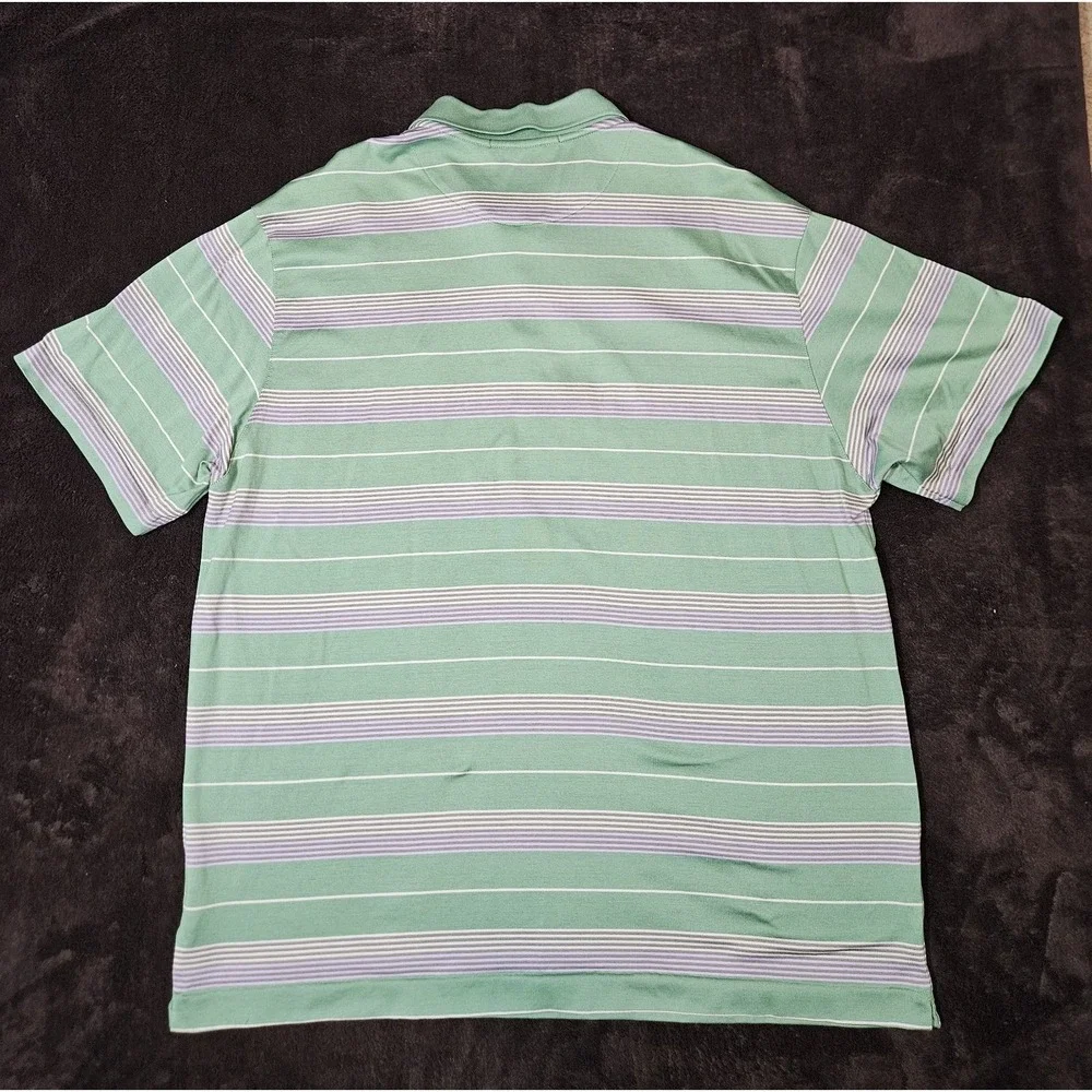 Nike Tiger Woods Collection Polo Shirt Striped Men's XL TPC Sawgrass Logo